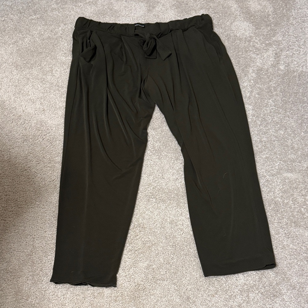 Express Women’s Hunter Green Drawstring Pants size XL